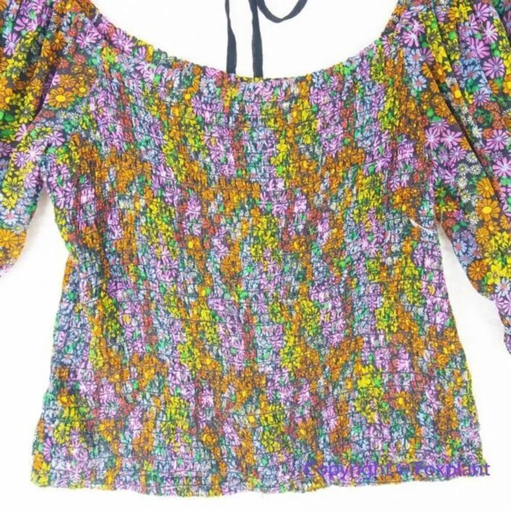 New! Free People Back On Top‎ floral print, size S